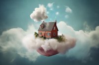 dům v oblacích